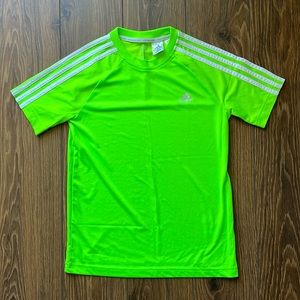 Adidas Unisex Climacool Athletic T-shirt - neon green